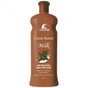 300ml ROUSHUN Cocoa Butter Milk Body Lotion, Body Care Hydrating, Moisturizing Hydrating, Autumn and Winter Skin Rejuvenation, Nourishing Water Emulsion, for face, body, hand, leg & neck all-in-one fragrance moisturizer