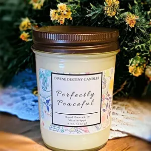 Perfectly Peaceful (Honeysuckle Jasmine) 8 oz Candle