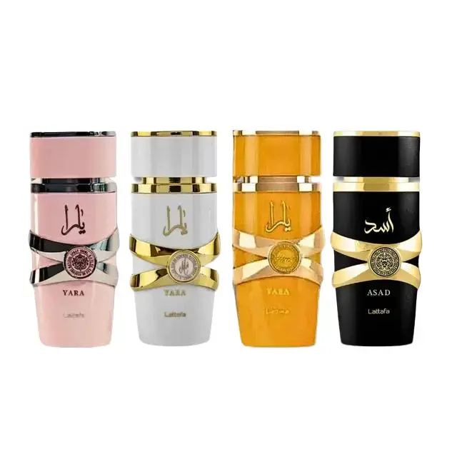 LATTAFA YARA , ASAD , YARA MOI & YARA TOUS 3.4 FL.OZ COMBO SET PERFUMES Fragrance Blend Pack Scent Cosmetic Cologne Aroma Scented Floral