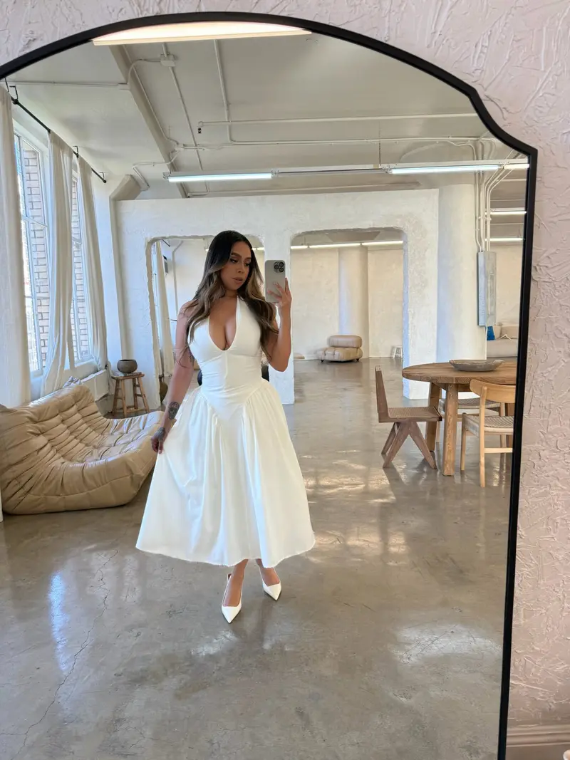 ralph lauren white halter dress - TikTok Shop
