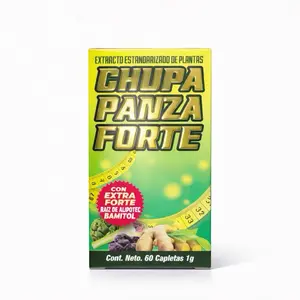 Chupa Panza Forte Herbal Supplement | Standardized Plant Extract Formula | Extra Strength | 60 Caplets Wellness Support