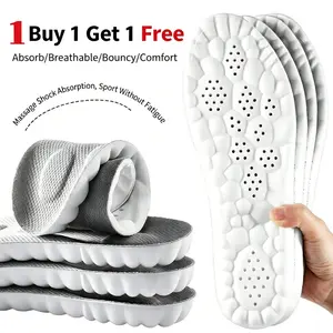 4D Cloud Extra Large Shoe Insoles, Anti-Fatigue & Shock Resistant Design, Foot Pain Relief for Men and Women, Unisex Fit Buy 1 Get 1 Free, All-Scenario Daily Footwear Gear, Ideal for Spring Outdoor & Summer Walking Vibes Summervibes ﻿