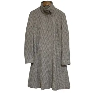 Pre-owned Giorgio Armani Wool Small Leather Goods Armani Collezioni Knit Coat