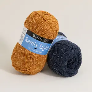 Berroco Remix Light Yarn | Eco-Friendly Recycled Fiber Blend for Lightweight Knitting & Crochet Projects