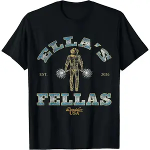 Fellas Ellas Shirt Ella Fella T-Shirt - Men's and Women's Comfortable Crew-Neck Short-Sleeve T-Shirt