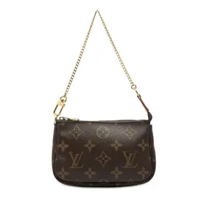 Pre-owned Louis Vuitton 1 Shoulder Bags Mini Pochette Accessoires Monogram OK