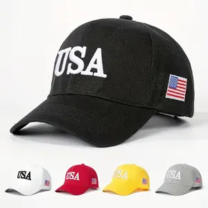 [USA Flag Cap] Embroidered USA Flag Faux Wool Baseball Cap, Breathable Adjustable Golf Hat, Fashionable Curved Brim Cap for Men and Women, Y2K Couple Cap, Lightweight, Hand Washable, Polyester 100, Craftsmanship, Toggle Closure