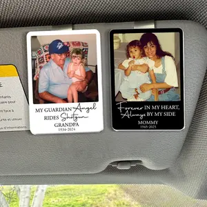 Personalized Memorial Photo Car Visor Clip: Loss Of Mom Gift, Memorial Keepsake Gift, Sympathy Gift, Loss Of A Loved One Gift