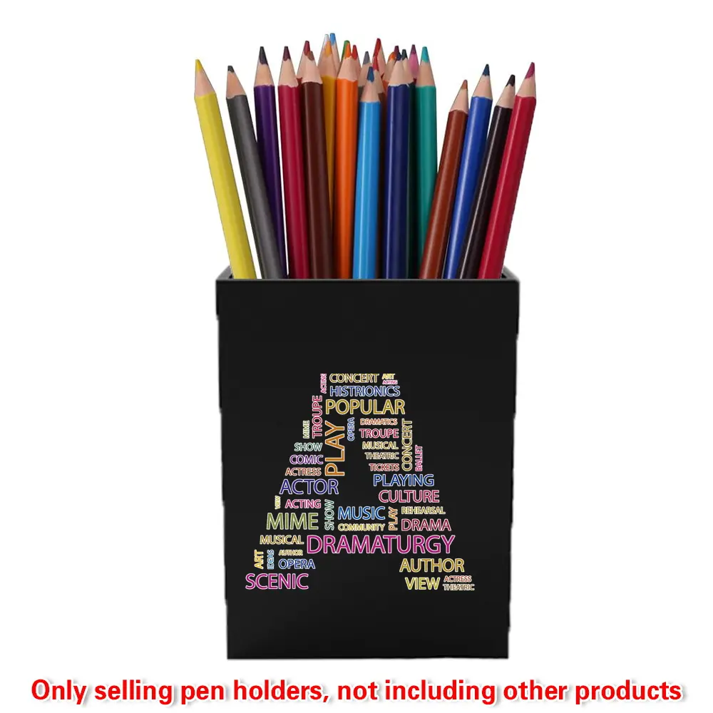 Acrylic Pencil Pen Holder, Stationery Storage Case, Makeup Brush Organizer, Desk Storage Box, Office School Home Supplies