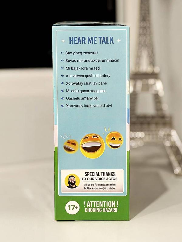 VARPET KARAPET Talking Armenian Bobblehead - Hand-Painted Ceramic Collectible with Exclusive Sound Bites & Armenian Quotes for Family Fun & Gift Ideas