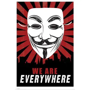 V for Vendetta We Are Everywhere Poster