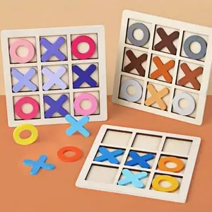 New Wooden Tic-Tac-Toe Game, Party Interactive Grid Board Game, Birthday/easter/wedding Gift, Fun Party Game for All Ages