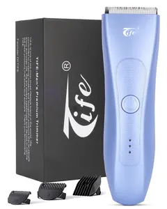 Tife 4-in-1 Multifunctional High Quality Electric Body & Men's Hair Trimmer - Groin, Ball, Underarm Trimmer with Replaceable Ceramic Blades, USB Rechargeable Wireless Device, Waterproof, Safe Gentle Grooming, Summer Gift, High Quality Trimmer