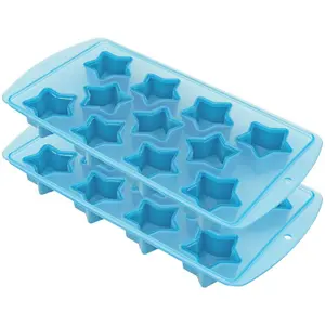 Fairly Odd Novelties Ice Cube Tray, Two Pack, Blue Stars