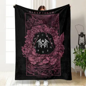 Soft Warm Sleep Token Flannel Blanket，Perfect For Bed, Couch, Sofa, Travel, Camping, ﻿Versatile And Suitable For All Seasons-Father's Day, Man Woman Gift