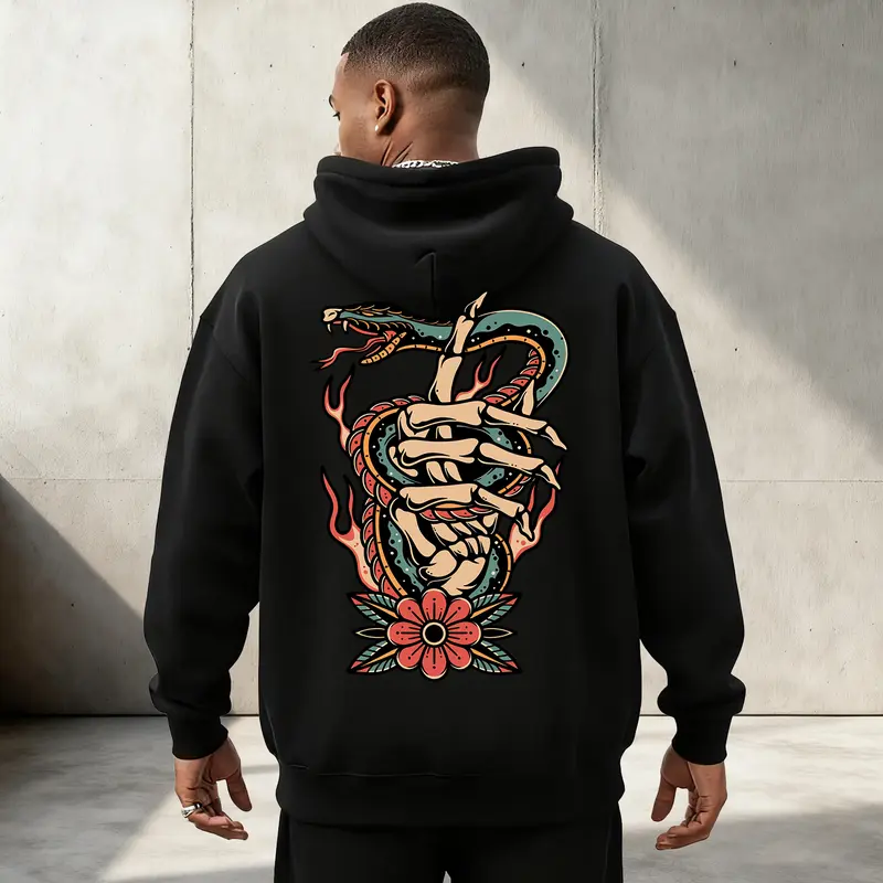 【Peter do ピータードゥ】S Tattoo hoodie mens tattoo hoodies - TikTok Shop