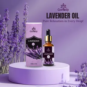 GONODY Lavender Essential Oil 60ml – Pure Lavender Oil for Aromatherapy, Diffuser, Massage, Skin & Hair Care