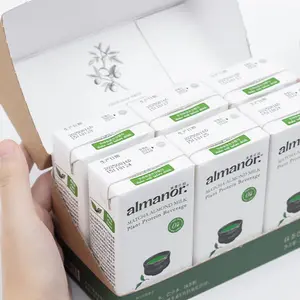 ALMANOR Matcha Almond Milk - Plant-Based Protein Drink, 6x200ml, Clean Ingredients, No Added Sugar, Healthy Breakfast Beverage