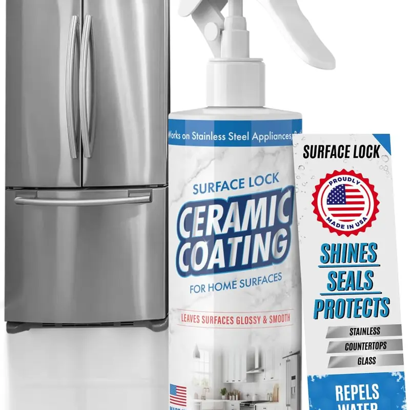 Berkland Ceramic Coating for Stainless Steel, countertops, glass Prevents Fingerprints on Appliances, Countertops and Any Hard Surface In Your Life