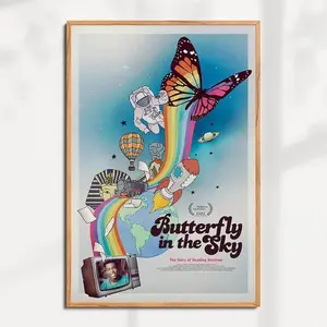 Butterfly in the Sky Movie Poster - High quality  print - Room decoration