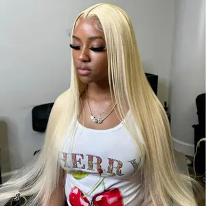 Tuneful 34 Inch 613 HD Transparent Lace Front Wig Human Hair 180% Density Blonde Wig Human Hair Straight Lace Front Wigs Human Hair Pre Plucked Blonde Lace Frontal Wigs for Women