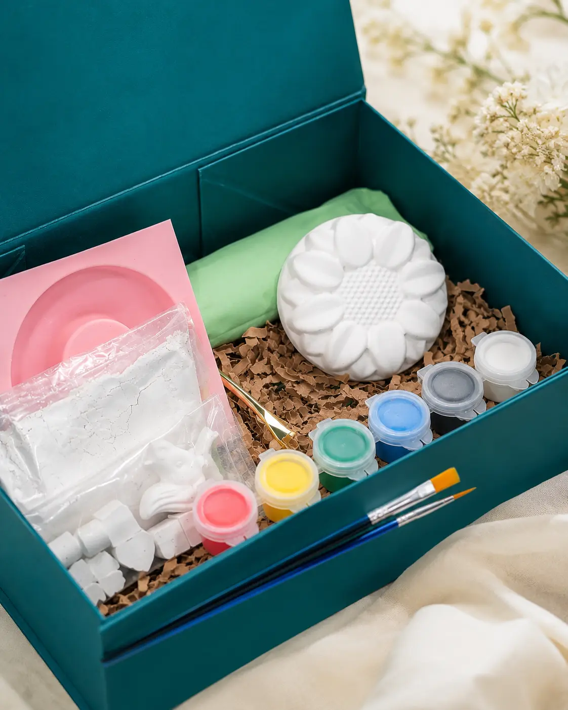 DIY Plaster Flower & Donut Craft Kit