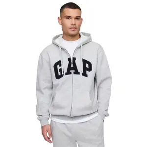 GAP Relaxed Gap Logo Zip Hoodie