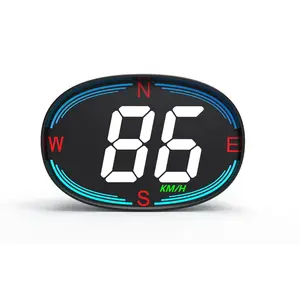 GPS Speedometer Heads Up Display Hud LCD Display with Overspeed Alarm Fatigue Driving Alarm - New Car Speedometer Display with Compass Altitude for All Vehicles