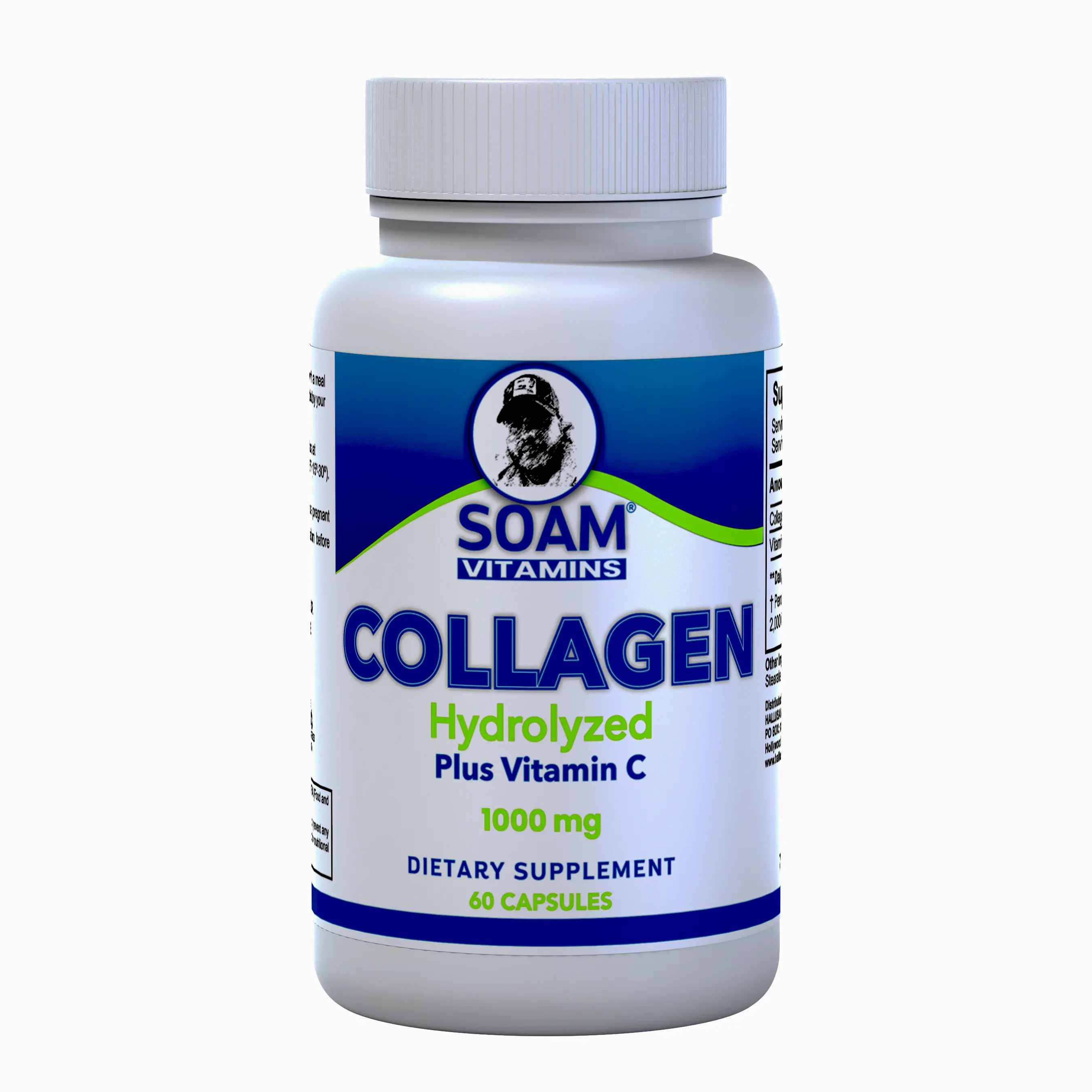 SoamCollagen x 60 Capsules - Hydrolyzed Collagen with Peptides Plus ...