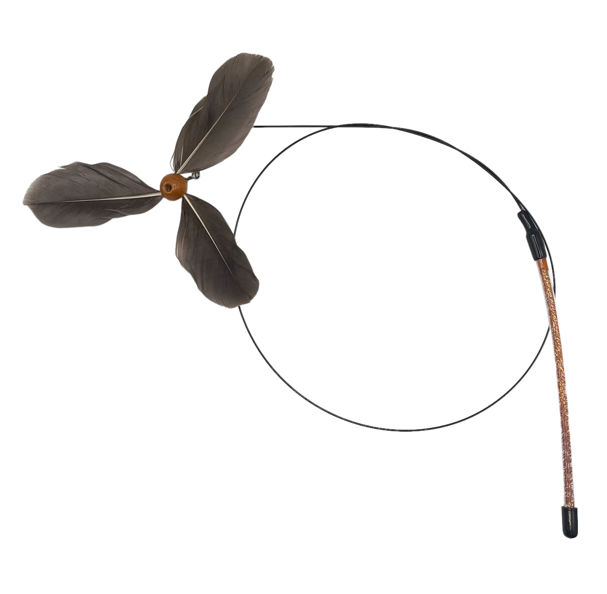 WOOZAPET Kitty Spinner Feather Cat Toy