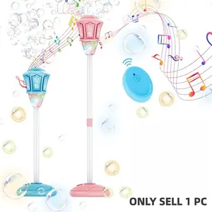 Electric Bubble Machine High-Speed Bubbles, Bubble Blower, Outdoor Party Toy, Large Capacity for Kids & Weddings, Includes 4 Bottles 50ML Bubble Solution