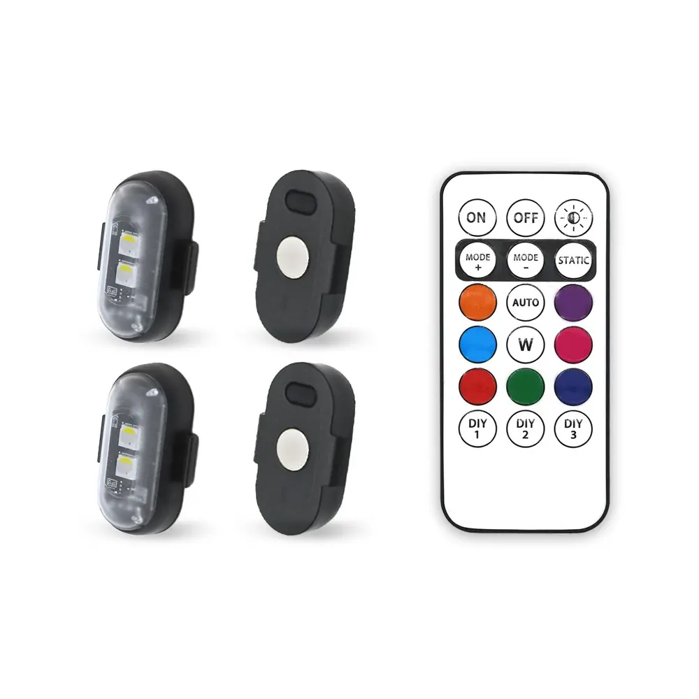 RGB Color Changing Car Decorative Light, Magnetic Car Atmosphere LED Light with Remote Control, Car Decorative Light, Led Lights Car, Car Interior Light, Led Car Ambient Light, Led Lights For Car