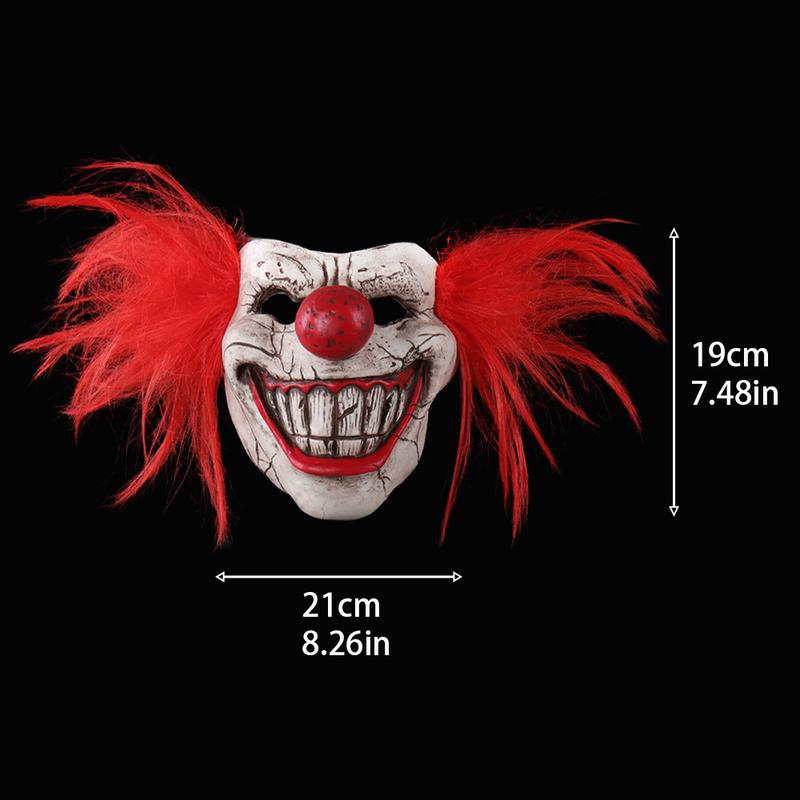 Scary Clown Halloween Mask, Horrific Sweet Cosplay Tooth Half Face Latex Mask, Realistic Masks, Perfect for Halloween & Horror Parties