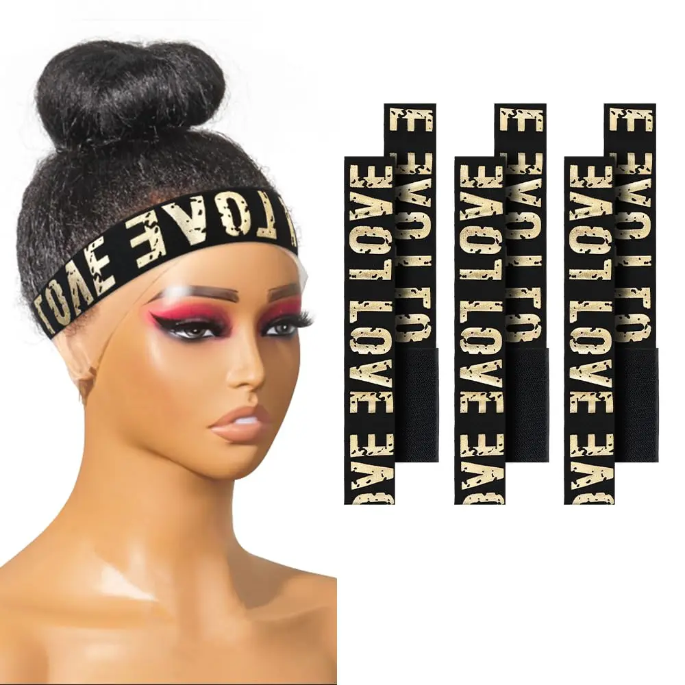 2 pcs Elastic Bands for Wig Adjustable Lace Front Wig Edge Melting Bands for Women No Slip Magic Buckle Melting Multicolor