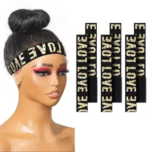 2 pcs Elastic Bands for Wig Adjustable Lace Front Wig Edge Melting Bands for Women No Slip Magic Buckle Melting Multicolor