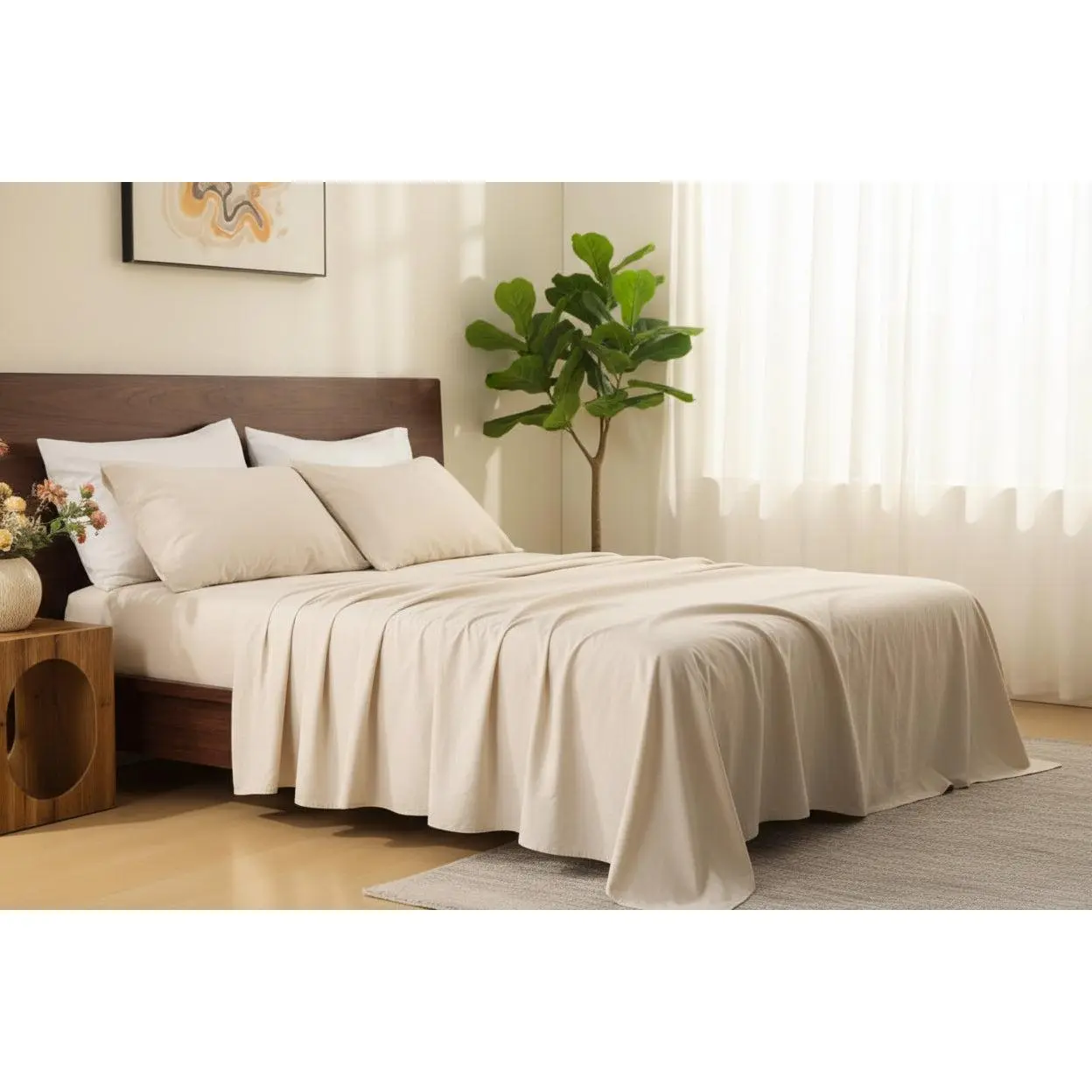 French Linen Thermal Balance Sheet Set