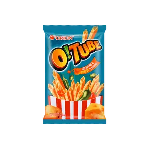 ORION O!TUBE Korean Potato Snack Sticks - Spicy Mexican Chili Cheese Flavor, 115g Crispy Fries