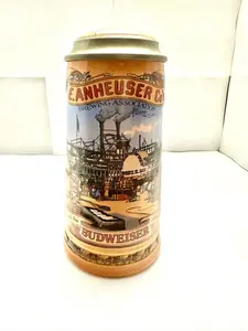 Anheuser-Busch Budweiser 1991 St. Louis Riverfront Collector Beer Stein Vintage
