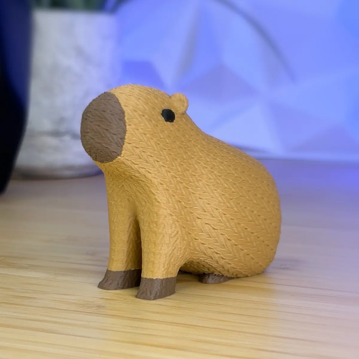 Crochet Capybara Amigurumi Figurine