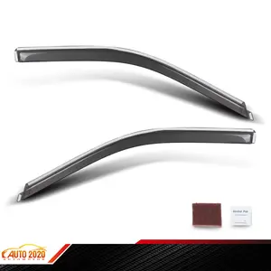Fit for Dodge Ram 1500 2009-2018 Ram 1500 Crew Cab In-Channel Window Rain Guard