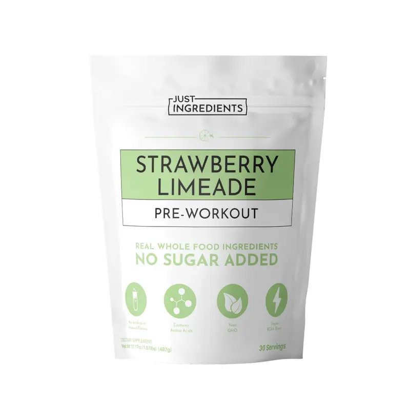 Just Ingredients Pre-Workout - 30 Servings - Supports Performance, Energy & Recovery - 150 mg Caffeine per Serving or Caffeine-Free Options - No Artificial Sweeteners, Dyes, or Preservatives - Made with Real Food Ingredients