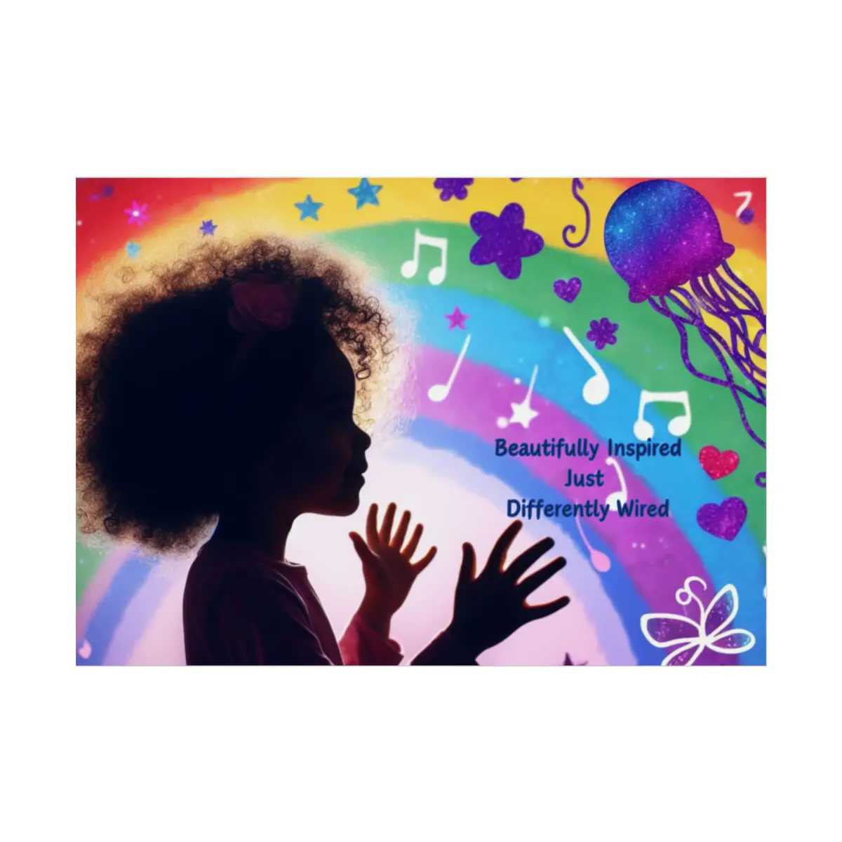 Beautifully Inspired Autism Support Poster