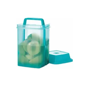 Picadely Pick-A-Deli Container 8½-Cup/2-L Capacity with Lift-Up Strainer for Easy Pickles and Snacks - Foods, Carrot Plastic Jar Insulated
