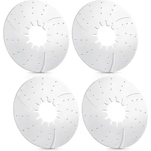 4 Pack 5th Wheel Hitch Lube Plate 10 Inch RV Camper Trailer Fifth Wheel Disc Lube Plate Accessories for Trailer Safety Kit Eliminates Grease, 3/16 Inch Thick, White