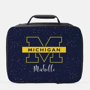 Insulated Michigan Lunch Bag Personalized. Thermal Lunch Bag with Handle.