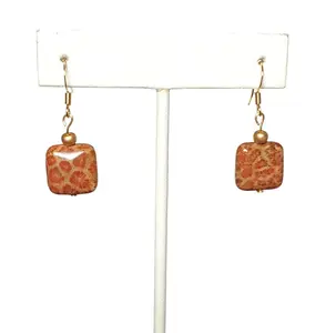 Fossil Coral Earrings