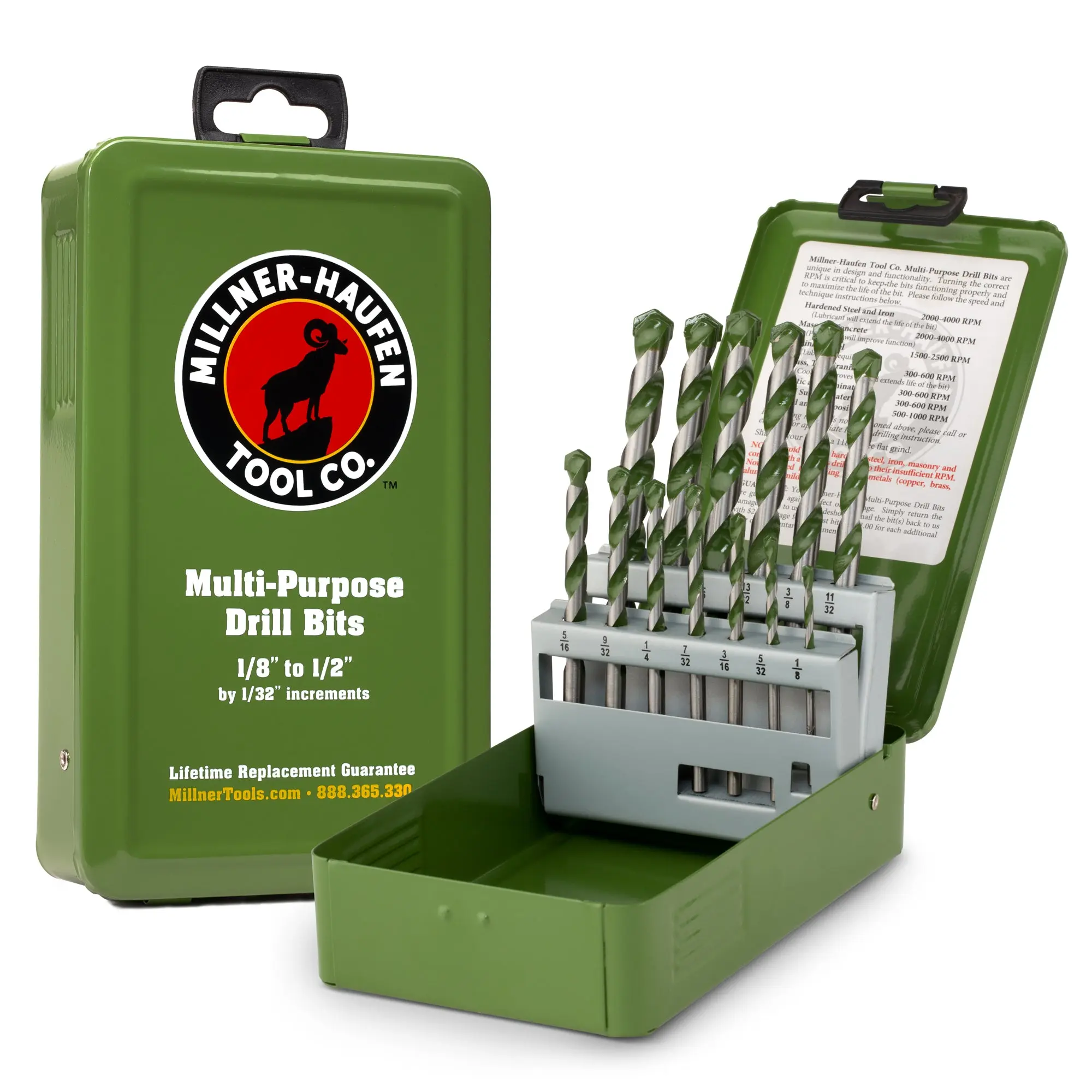 13 Piece Multi-Purpose Drill Bit Set
