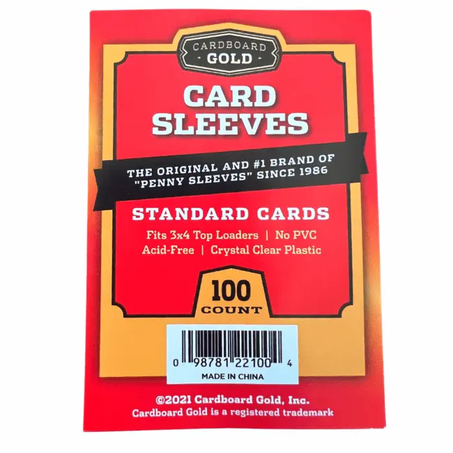 Cardboard Gold Soft Card Sleeves - Standard Size - Trading Card Sleeves