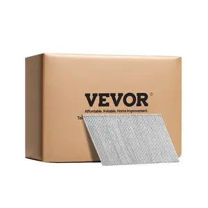 VEVOR 16 Gauge Finish Nails, 20-Degree Angled Finishing Nails, 2000-Count (2-1/2 in, 2 in, 1-1/2 in, 1-1/4 in, 500 Per Size) Finishing Nail, Galvanized Brad Nail, for 16GA 20 Angled Finish Nailers