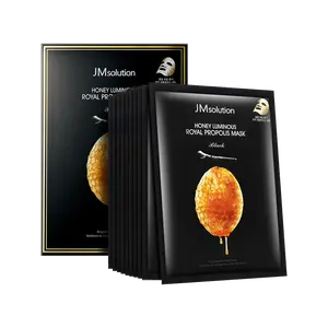 JM SOLUTION Honey Royal Propolis Mask 10 Sheets - Korean Hydrating Firming Face Mask, Deep Moisture